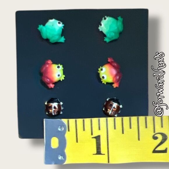 J. Crew Hypoallergenic Earrings – Frogs and Ladybugs - Picture 5 of 7